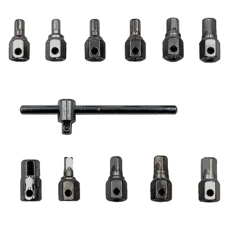 Набор для откручивания масляных пробок, 12 предметов, Car-Tool CT-N0124