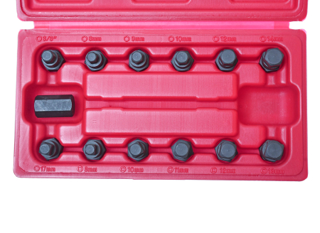 Головка для маслосливных пробок 13 предметов в кейсе JTC-1117 Головка для маслосливных пробок 13 предметов в кейсе JTC-1117