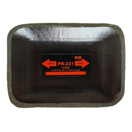 Пластырь радиальный резинокордный 110x155мм (2 сл) БХЗ PR-231 Professional