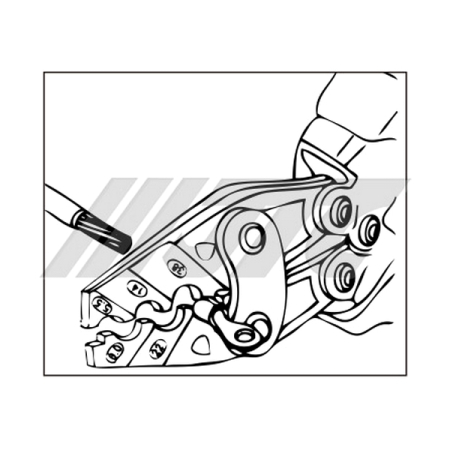 Клещи обжимные храповичные JTC-5550 Клещи обжимные храповичные JTC-5550
