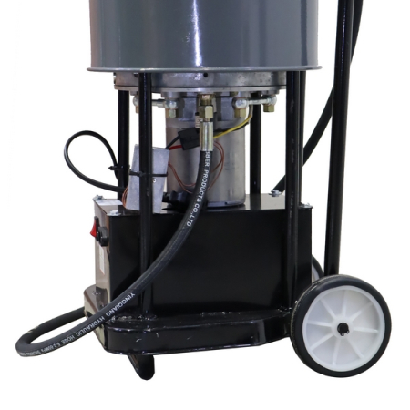 Нагнетатель солидола мобильный с электроприводом, 20 л, 24 В, KraftWell KRW1797.EN