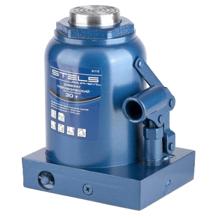 Домкрат гидравлический бутылочный, 30 т, 240-370 мм, Stels 51112