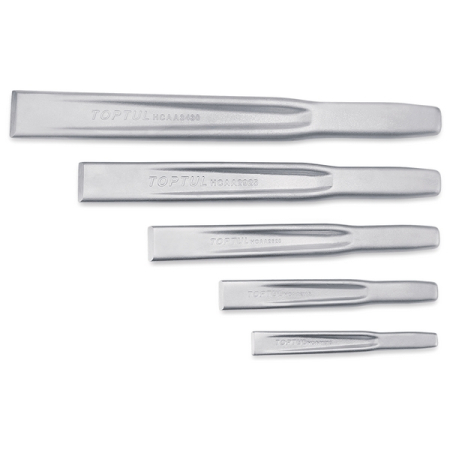 Набор зубил усиленных 18-34 мм, 5 предметов, TOPTUL GPAQ0504