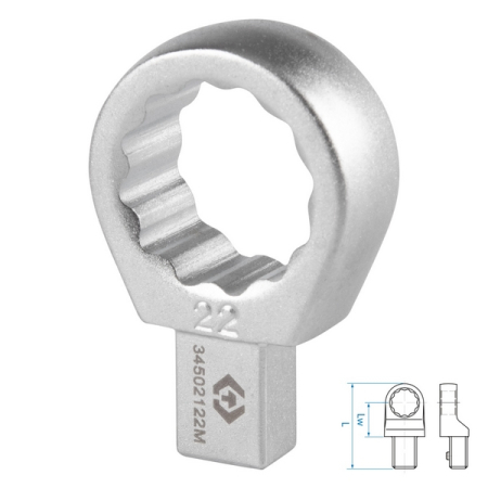 Насадка накидная серии FIT, 22 мм, 9x12 мм KING TONY 34502122M