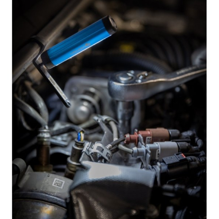 Фонарь светодиодный аккумуляторный, COB+SMD LED, поворотный кронштейн, HOEGERT HT1E418