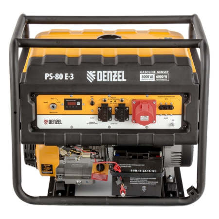 Генератор (электростанция) бензиновый Denzel PS 80 E-3