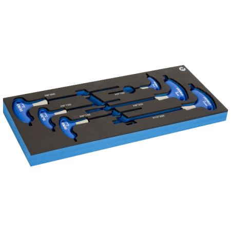 Набор шестигранных ключей c Т-образной рукояткой, 6 предметов, ложемент, IRIMO IFF1E010