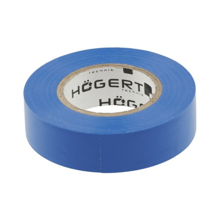 Изоляционная лента 19мм x 20м, синяя, HOEGERT HT1P283