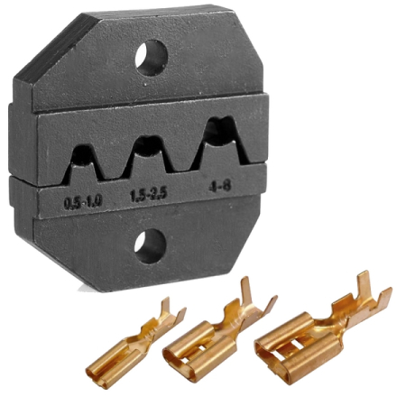 Кримпер храповичный для обжима изолированных наконечников, 6 предметов, кейс, King Tony 67G0005