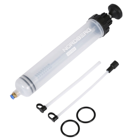 NORDBERG NO1550 Шприц для масла пластиковый с насадками, 500 мл