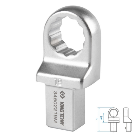 Насадка накидная серии FIT, 19 мм, 14x18 мм KING TONY 34502219M