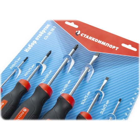 Набор силовых отверток Phillips и Slotted, 6 предметов, СТАНКОИМПОРТ CS-30.10.1