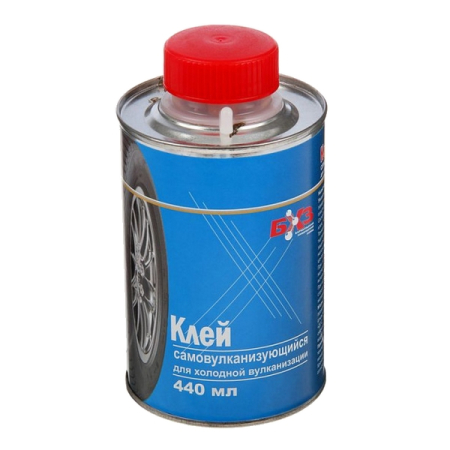 Клей резиновый для холодной вулканизации, с кистью, 440 мл, БХЗ КРС-440хв