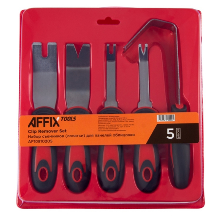 Набор съемников (лопатки) для панелей облицовки, 5 предметов, AFFIX AF10810205