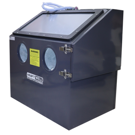Камера пескоструйная настольная, боковая загрузка, 110 л, KraftWell KRW-SB110
