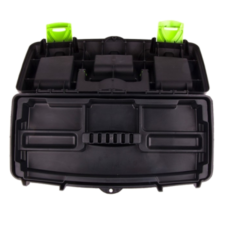 Ящик для инструмента пластиковый 410x215x197 мм, 16", с органайзерами, СИБРТЕХ 90807