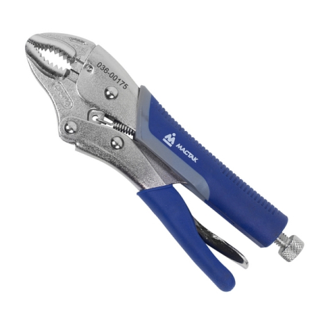 Зажим с фиксацией фигурные губки длина 175 мм Мастак 036-00175H