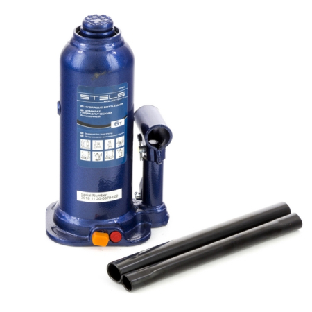 Домкрат гидравлический бутылочный, 6 т, 207-404 мм, Stels 51164