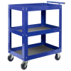 Тележка инструментальная открытая, 3 полки, синяя МАСТАК 520-33720B