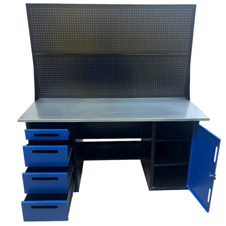 Верстак инструментальный двухтумбовый, двойной экран, Great Wolf GWT-V1800BL2