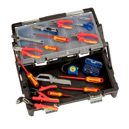 Набор инструмента электрика в пластиковом ящике, 49 предметов, IRIMO 9023PT565TS1