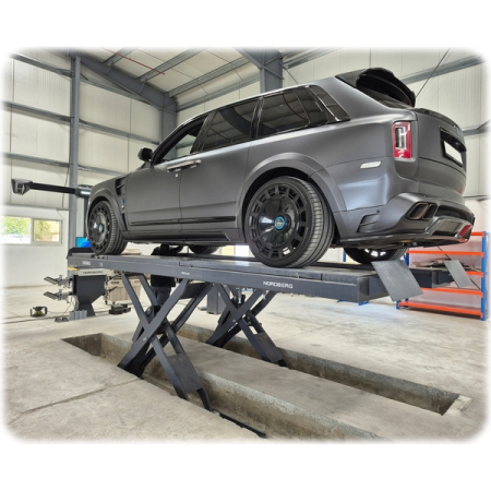 Nordberg N635-5,5B_380_H Подъемник ножничный электрогидравлический для сход-развала, 5.5 т, заглубляемый, 2 уровня, синий