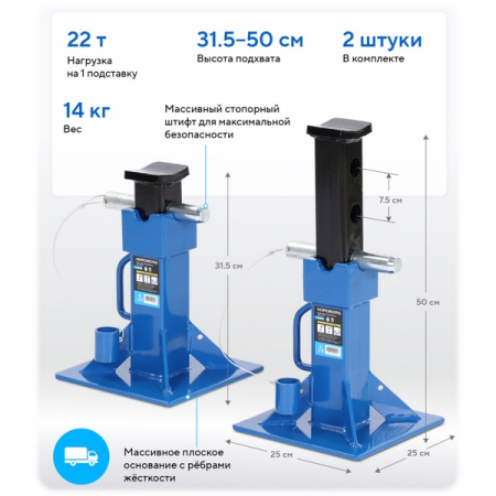 NORDBERG N3022 Подставка страховочная, 22 т (2 шт)