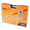 Набор метчиков и плашек SK-5 M2-M18, 110 предметов, AFFIX AF35100110C