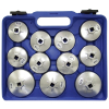 Съемники масляных фильтров алюминиевые, 23 предмета, AE&T TA-A1013