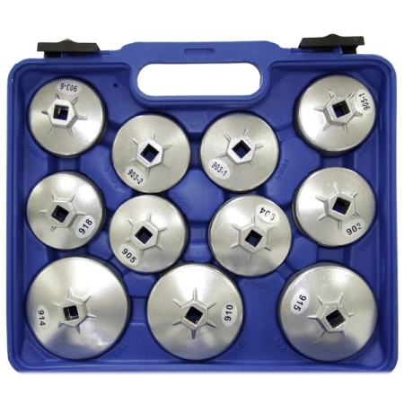 Съемники масляных фильтров алюминиевые, 23 предмета, AE&T TA-A1013