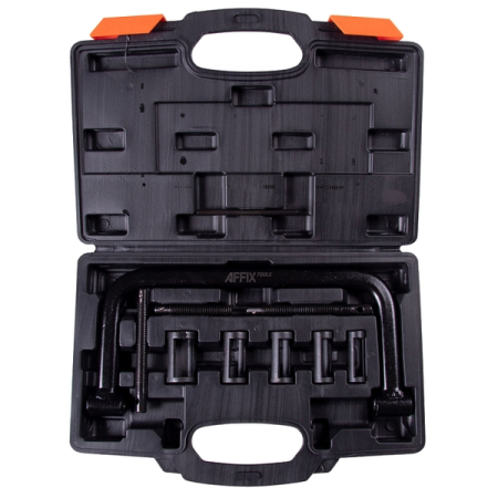 Рассухариватель клапанов универсальный, струбцина, 10 предметов, AFFIX AF10310006C