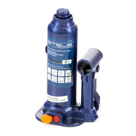 Домкрат гидравлический бутылочный, 2 т, 178-338 мм, в кейсе, Stels 51172