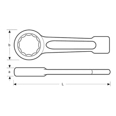 BAHCO 7444SG-M-115 Ключ накидной силовой ударный 115 мм BAHCO 7444SG-M-115 Ключ накидной силовой ударный 115 мм