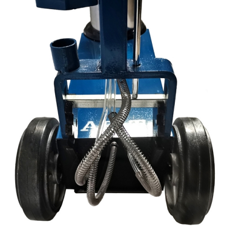 Домкрат подкатной пневмогидравлический, двухштоковый, 40/20 т, AE&T HJ-40/20F