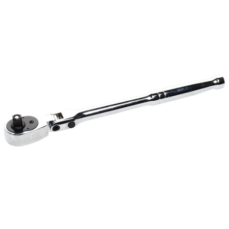 Ключ трещотка 3/8" 72 зуба 268 мм шарнирный, металлическая рукоятка JTC-7323