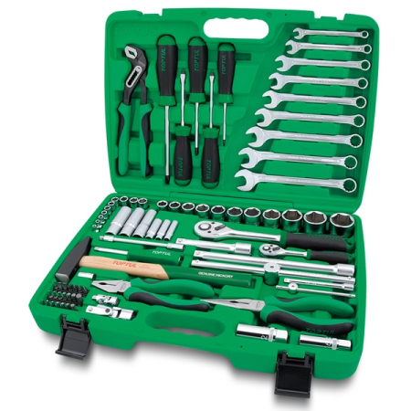 Набор инструментов в чемодане, 80 предметов, TOPTUL GCAI8002