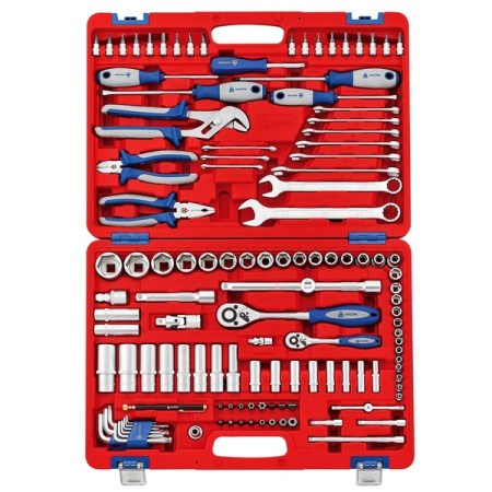 Набор инструментов универсальный, 123 предмета, Мастак 01-123C