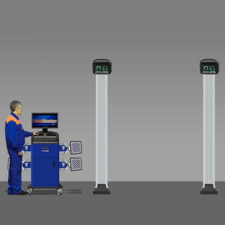 Стенд развал схождение компьютерный ТЕХНО ВЕКТОР 7 T7204HA