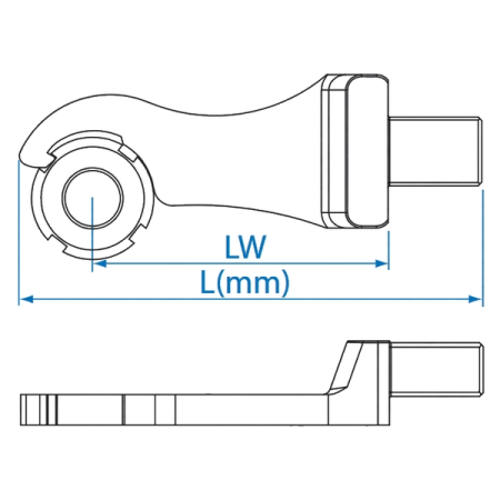 KING TONY 34504262M Насадка радиусная, 62 мм, 14х18 мм