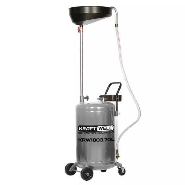 Установка для слива масла и антифриза, 70 л, KraftWell KRW1803.70L Установка для слива масла и антифриза, 70 л, KraftWell KRW1803.70L