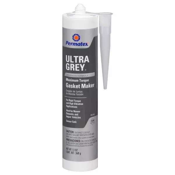 Формирователь прокладок серый, 368 г, Permatex Ultra Grey Rigid High-Torque RTV Silicone Gasket Maker