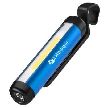 Фонарь светодиодный аккумуляторный, COB+SMD LED, поворотный кронштейн, HOEGERT HT1E418