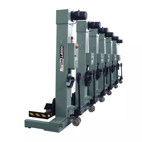 Колонны подкатные электромеханические, 6x5,5 тонн, KRAFTWELL KRW6M5.5 (380V) Колонны подкатные электромеханические, 6x5,5 тонн, KRAFTWELL KRW6M5.5 (380V)