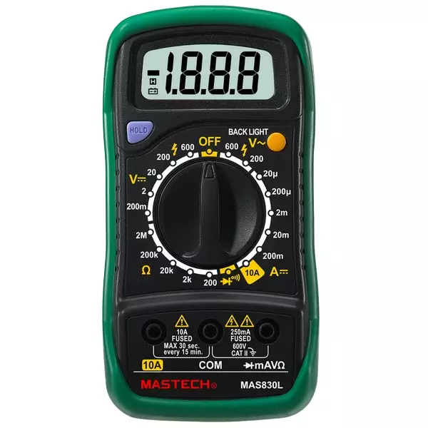 Мультиметр цифровой Mastech MAS830L Мультиметр цифровой Mastech MAS830L