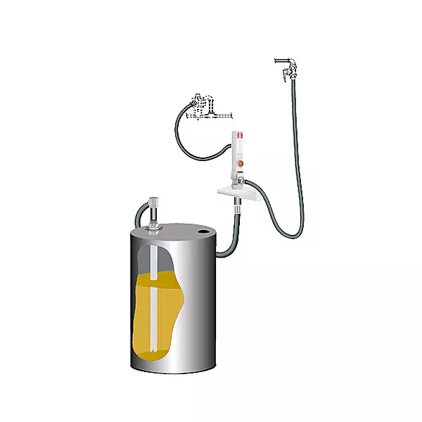 Комплект с насосом PumpMaster 2 для раздачи масла из бочек 205 л, настенный, Samoa 379000 Комплект с насосом PumpMaster 2 для раздачи масла из бочек 205 л, настенный, Samoa 379000
