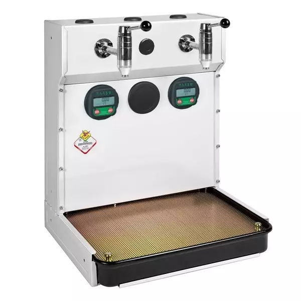 Установка для выдачи масла и технических жидкостей, 2 крана, цифровые счетчики, RAASM 37687