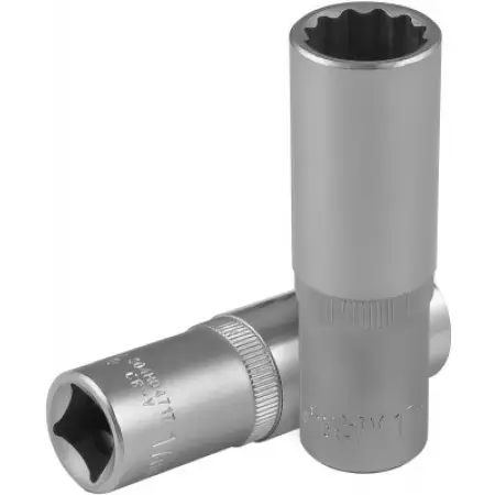 Головка торцевая глубокая 12-гранная 1/2"DR, 17 мм, Jonnesway, S04HD4717