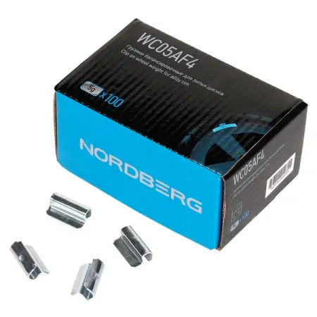 NORDBERG WC05AF4 Грузики балансировочные для литых дисков Fe 5 г, 100 шт