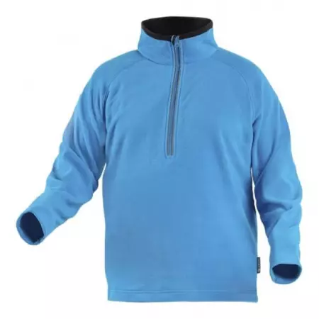 Толстовка флисовая на молнии, голубая HOEGERT Eder, размер XL, HT5K375-XL