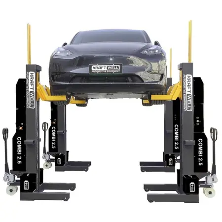 Колонны подкатные электрогидравлические, 4x2,5 т, беспроводные KRAFTWELL KRW2.5H